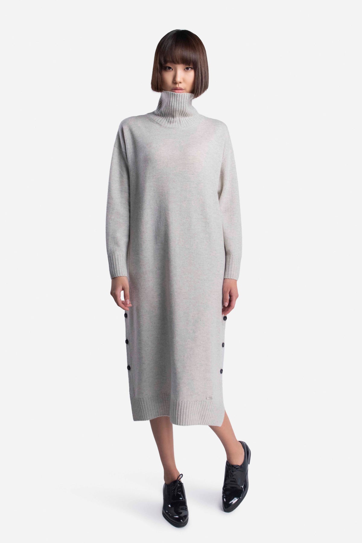 カシミヤ100%　ロングワンピース　オーガニック　ADRIANA EPOCA オーガニックカシミヤ100%ロングワンピース 13155（※カラー